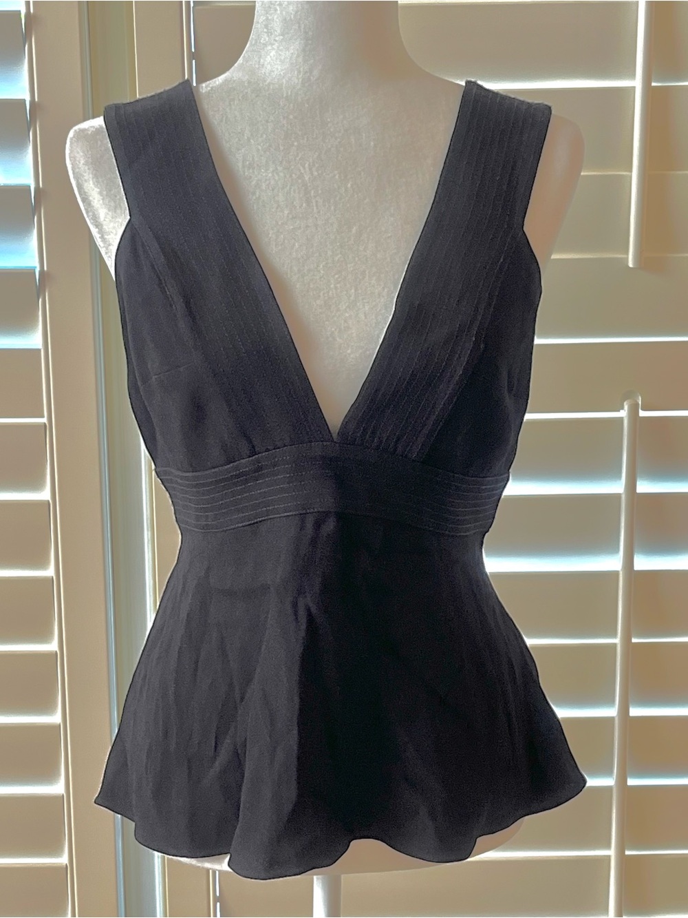 Trouvé black sleeveless top S